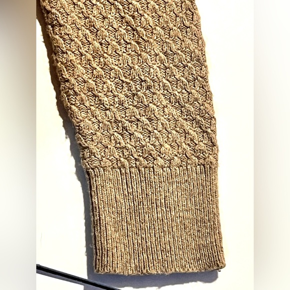 LOFT Ann Taylor Cozy Tan Knit Sweater Long Sleeve Women’s Size Small - Picture 10 of 16